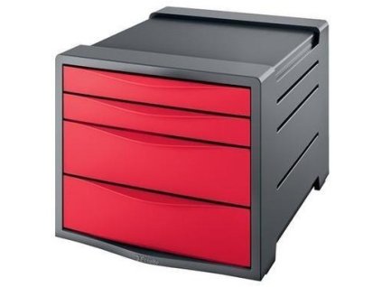 17565 zasuvkovy box esselte vivida cerveny
