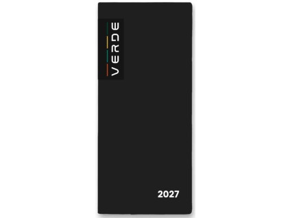 Diář PVC měsíční 2027 VERDE Black