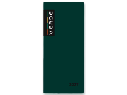 Diář PVC týdenní 2027 VERDE zelená
