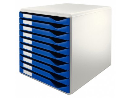 Zásuvkový box Leitz 10 zásuvek modrý