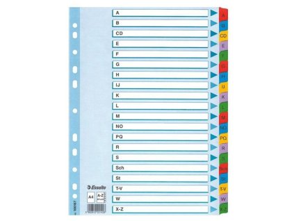 1785 kartonovy rozlisovac mylar a4 bily 20 listu