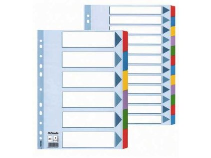 1788 kartonovy rozlisovac mylar a4 bily 6 listu