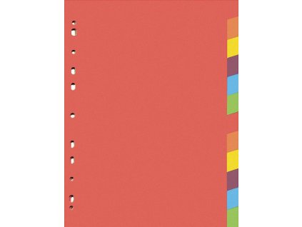 Papírový rozlišovač barevný HIT A4 12 barev