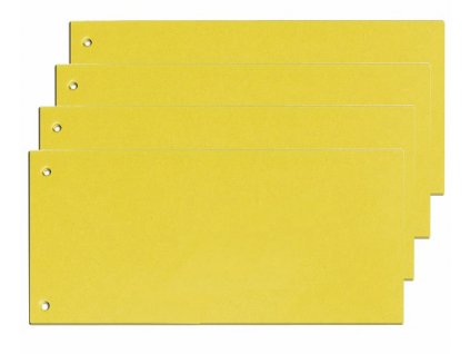 Papírový rozlišovač HIT 105x240mm žlutý