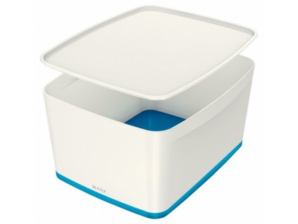 Krabice s víkem Leitz MyBox WOW vel.L modro-bílá