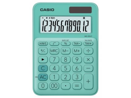 19254 1 kalkulacka casio ms 20 uc gn zelena