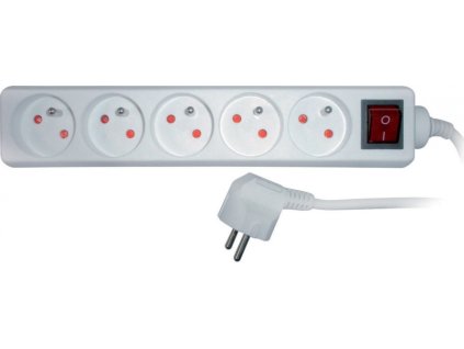 19590 1 prodluzovaci kabel 5m 5 zasuvek s vypinacem