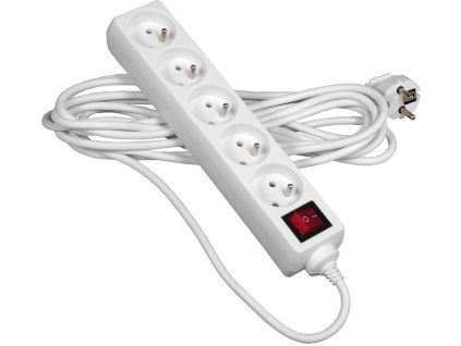 19593 1 prodluzovaci kabel s vypinacem 3m 5 zasuvek