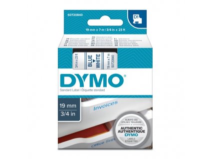 DYMO páska D1 45804 19mm x 7m modro/bílá
