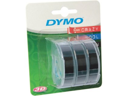 DYMO páska 3D černá 3ks 9mm/3m