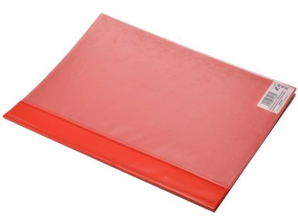 2046 rychlovazac pvc s predni kapsou a4 cerveny