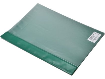 2052 rychlovazac pvc s predni kapsou a4 zeleny