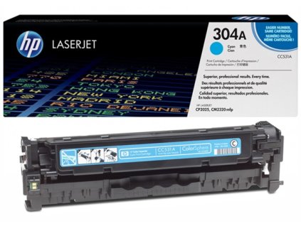 20643 1 originalni toner hp cc531a modry