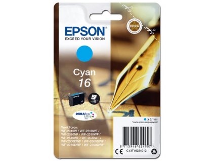 Originální inkoust Epson T1622 modrý