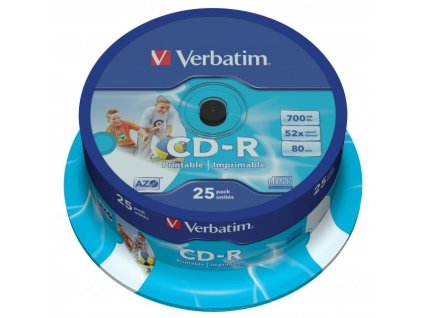 21498 1 cd r verbatim 700mb 52x 25 pack printable