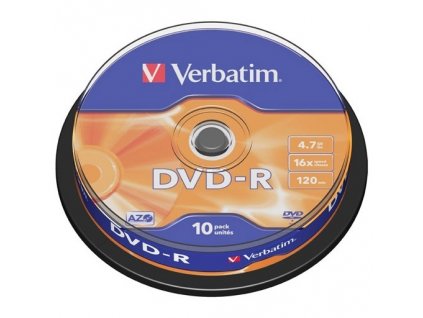 DVD-R Verbatim 4,7GB/16x 10-pack