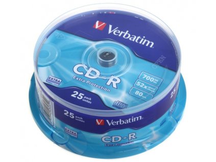 21549 1 cd r verbatim 700mb 52x 25 pack extraprotection