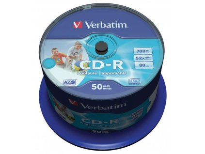 21555 1 cd r verbatim 700mb 52x 50 pack printable