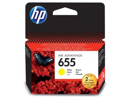 Originální inkoust HP CZ112AE no.655 žlutý