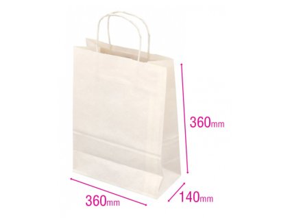 22260 1 taska papirova bila 360x140x360mm