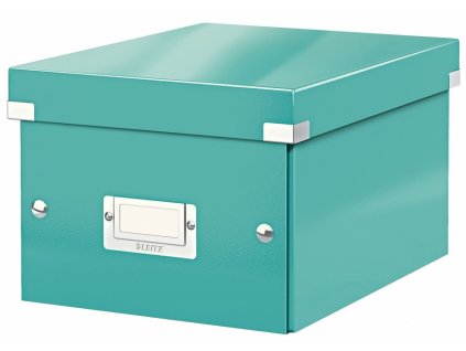 Krabice s víkem Leitz Click&Store WOW S ledově modrá