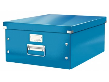 Krabice s víkem Leitz Click&Store WOW L modrá