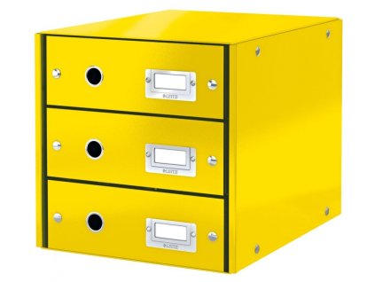 22716 zasuvkovy box leitz click store wow 3 zluty