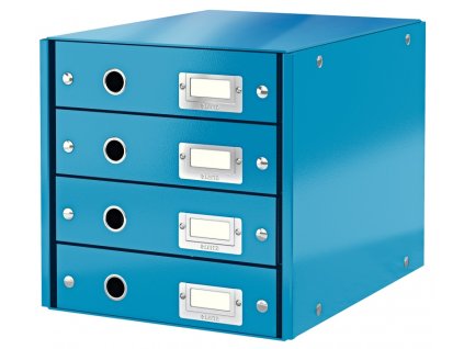 22746 zasuvkovy box leitz click store wow 4 modry