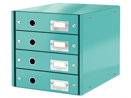 22749 zasuvkovy box leitz click store wow 4 led modry