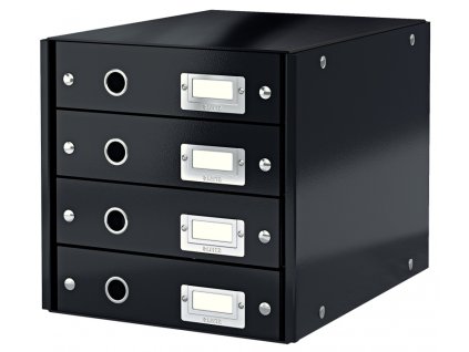 22758 zasuvkovy box leitz click store wow 4 cerny
