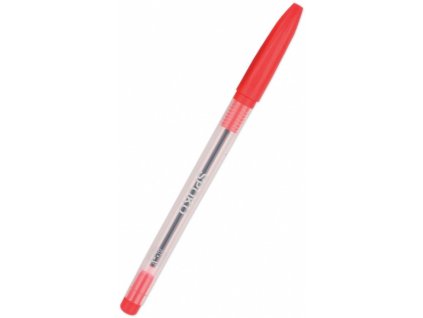 Kuličkové pero SPOKO 0115 jednorázové červené