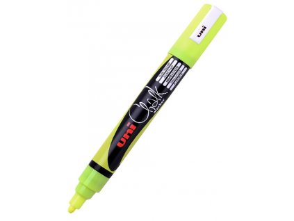 UNI PWE-5M ChalkMarker křídový fluo-žlutý