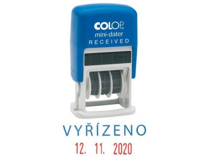 Datumka COLOP 160/L s textem VYŘÍZENO