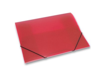 2670 deska s gumou diagonal a4 transparentni cervena