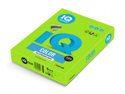 IQ Color NEON zelená A4 80g