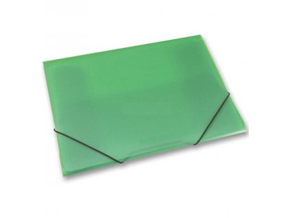 Deska s gumou z PP A4 transparentní zelená