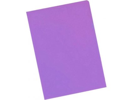 Zakládací obal barevný ,,L" PP A4 transparentní fialový