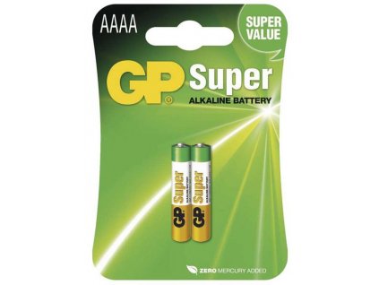 Alkalické baterie GP Super AAAA 2ks