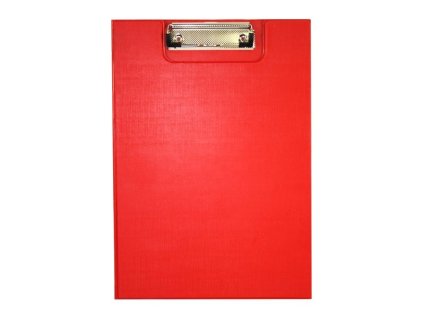 2826 podlozka z pvc s klipem a4 cervena