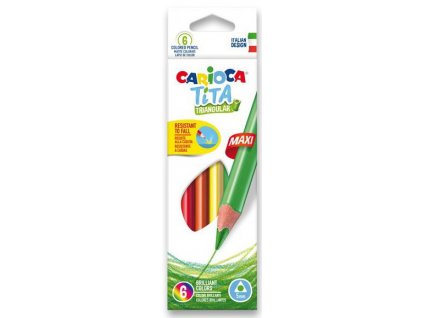 Pastelky Carioca Tita Triangular Maxi 6 ks