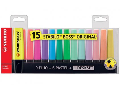 Stabilo Boss Original zvýrazňovač 15 barev