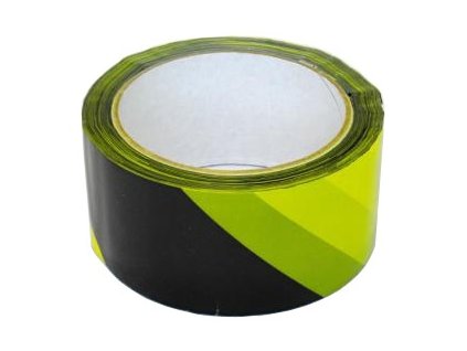 30636 1 vystrazna lepici paska zluto cerna 48mm 66m