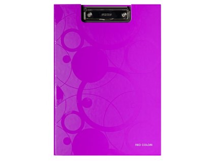 31059 1 dvojdeska neo colori s klipem a4 ruzova