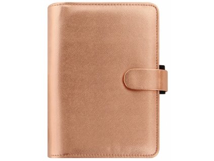 Diář FILOFAX Saffiano Metallic osobní rose gold