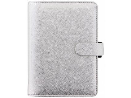 Diář FILOFAX Saffiano Metallic osobní silver