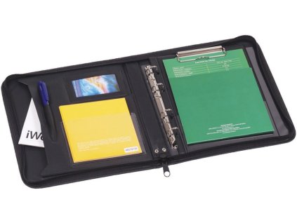 3120 portfolio a5 se zipem cerna