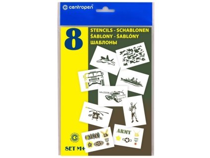 31332 1 sablona pro foukaci fixy set m vojsko