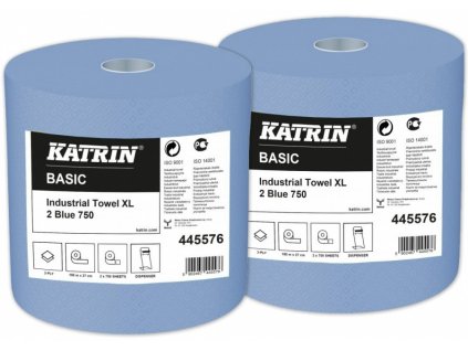 Průmyslové utěrky KATRIN Basic XL2 Blue 445576