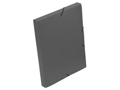 3381 nepruhledny box s gumickou a4 sedy