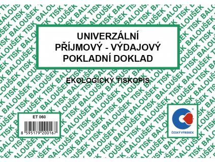 Universální příjmový-výdajový doklad